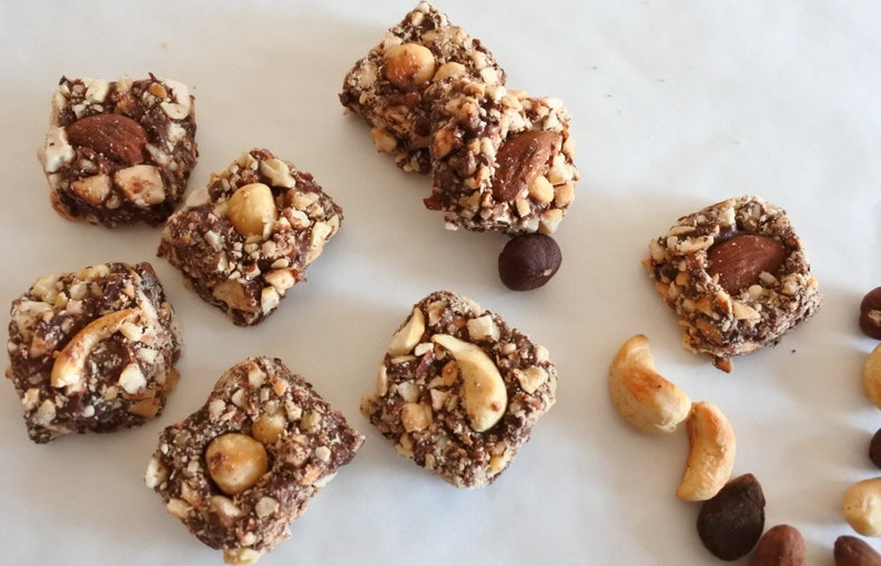 Vegan Chocolate Gift Triple Nut Box Personalised Chocolate Etsy