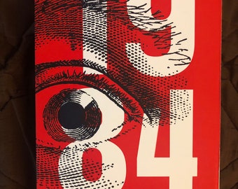 Wall Art Eye George Orwell /'1984/' Minimal Poster Print Dystopian