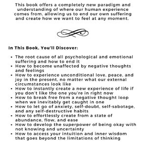 Don't Believe Everything You Think: Why Your Thinking Is The Beginning & End Of Suffering image 2