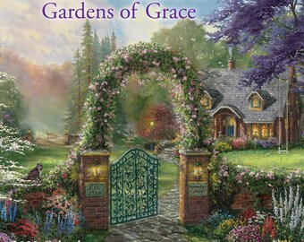 Gardens Beyond Spring Gate - Limited Edition Canvas – Thomas Kinkade Studios