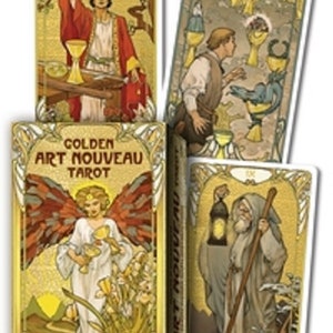 Golden Art Nouveau Tarot image 1