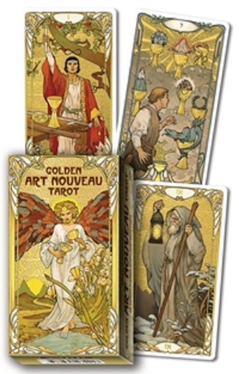 Golden Art Nouveau Tarot image 1