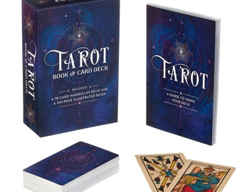 Tarot Book & Card Deck: Enthält ein Marseille Deck mit 78 Karten und ein illustriertes Buch mit 160 Seiten (Sirius Orakel Kits)