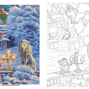 Disney Dreams Collection Thomas Kinkade Studios Disney Princess Coloring Book Bild 5