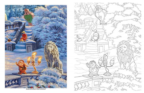 Disney Dreams Collection Thomas Kinkade Studios Coloring Book