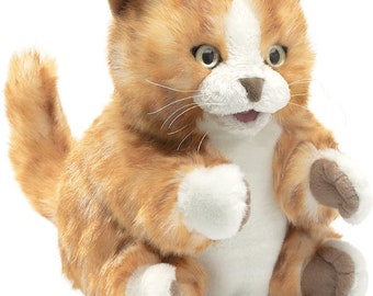 Orange Tabby Kitten Puppet