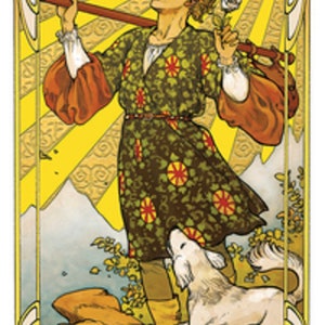 Golden Art Nouveau Tarot image 4