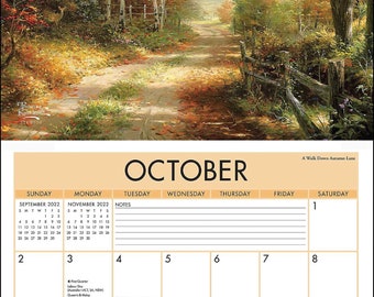 Thomas Kinkade Studios 2022 Deluxe Wall Calendar - Etsy