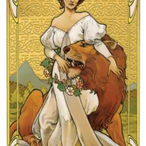 Golden Art Nouveau Tarot image 2