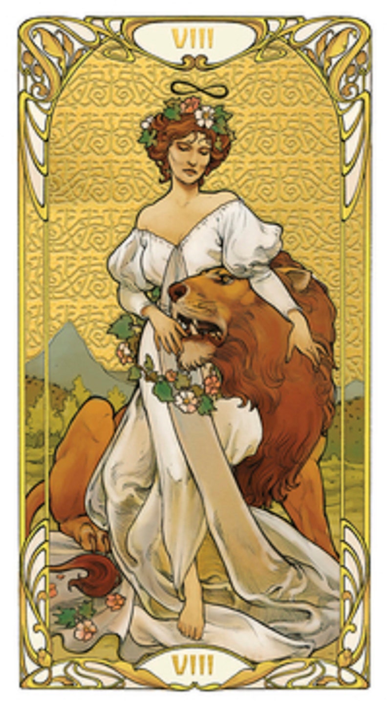 Golden Art Nouveau Tarot image 2