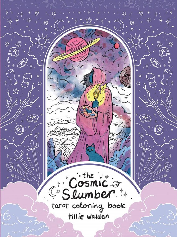 Cosmic Slumber Tarot Coloring Book ( Modern Tarot Library )