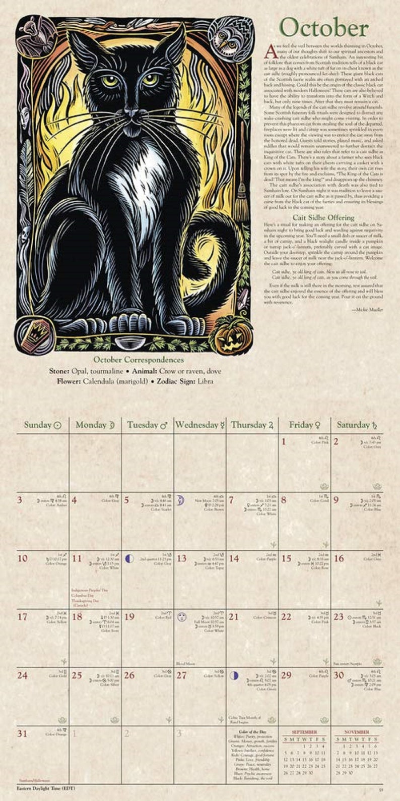 Llewellyn s 2021 witches calendar etsy