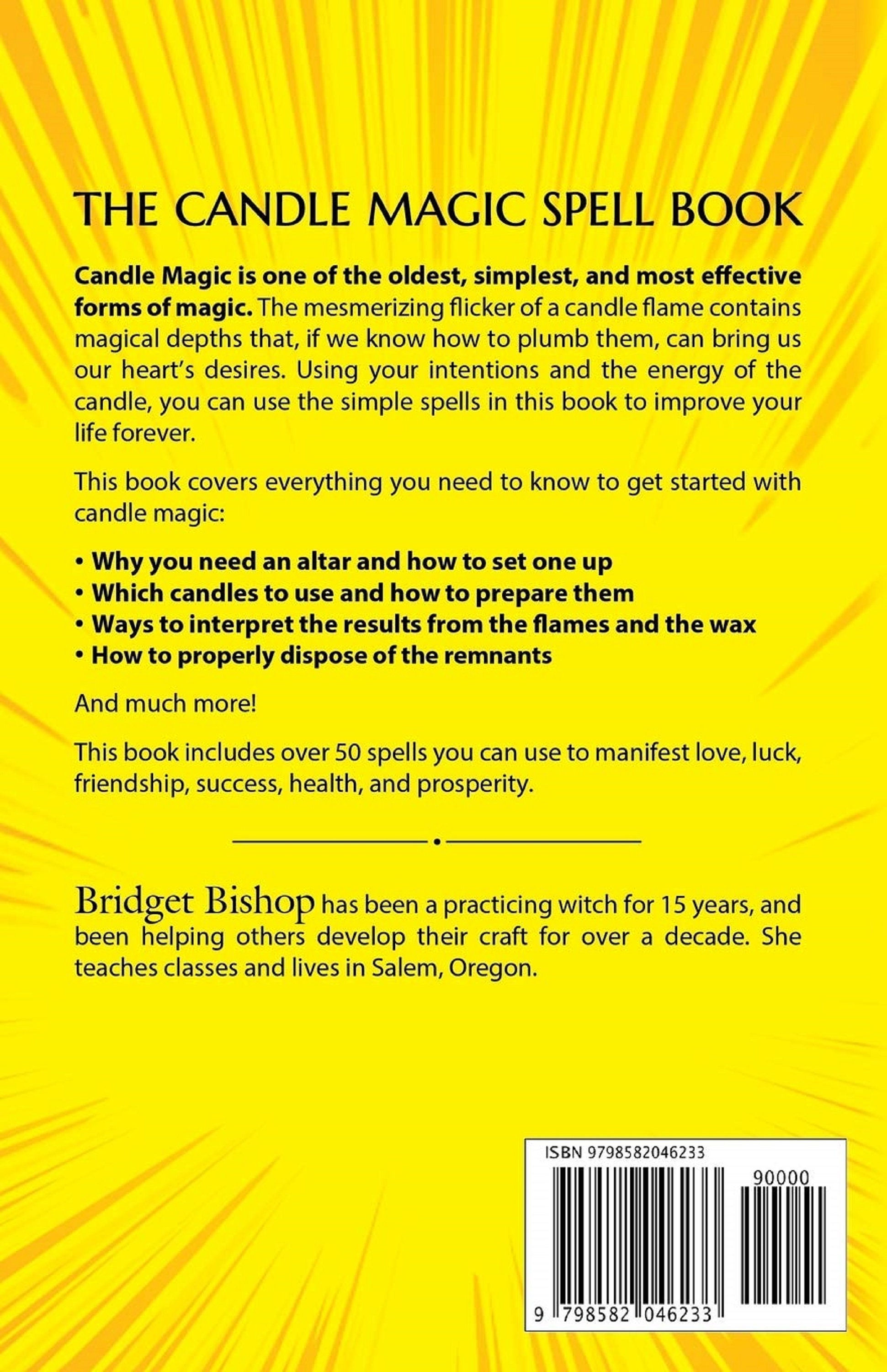 The Candle Magic Spell Book - by Bridget Bishop (Paperback)