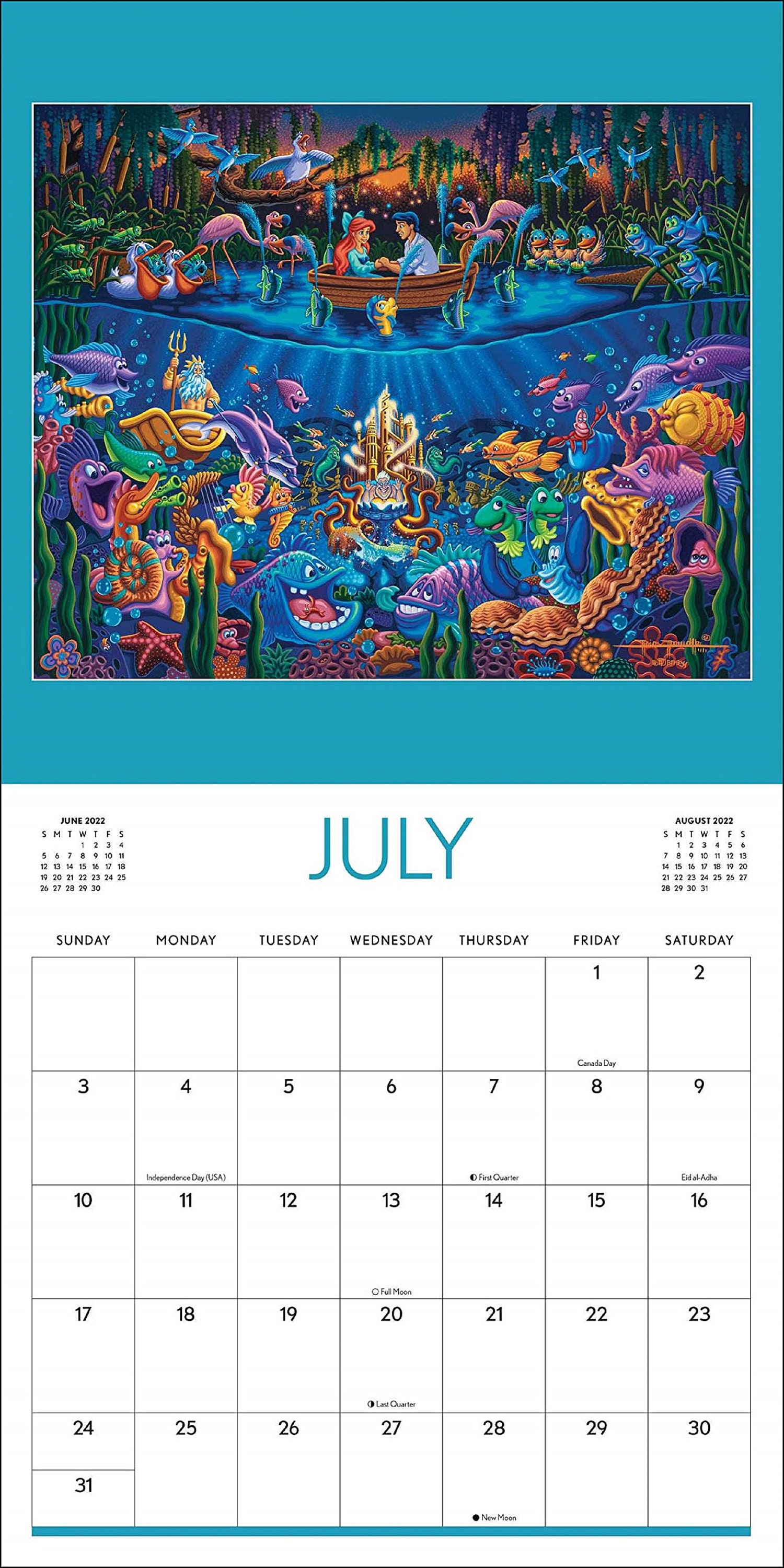Disney Dowdle 2022 Wall Calendar Etsy