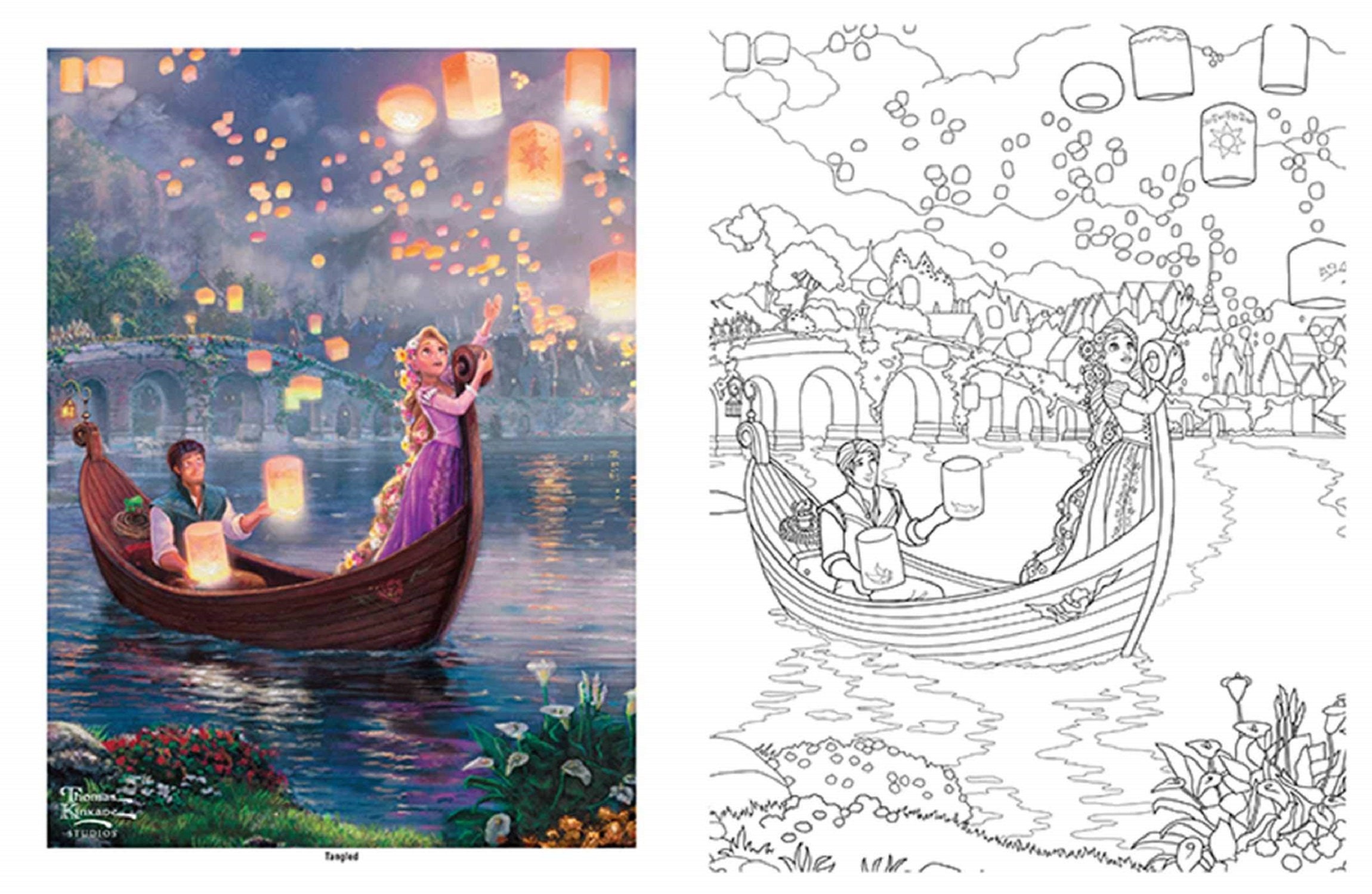 Disney Dreams Collection Thomas Kinkade Studios Coloring Book - By Thomas  Kinkade & Thomas Kinkade Studios (paperback) : Target
