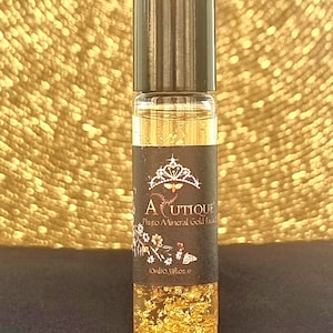 24K Gold Leaf Oil ~ Phyto  Mineral Gold Facial Elixir Oil