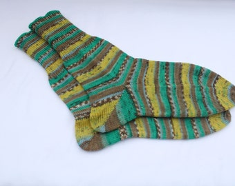 Stricksocken Größe 42/43 Socken unisex Männer Herren Geschenke Weihnachtsgeschenke Nikolaus Schurwolle Sockenwolle Beinstulpen