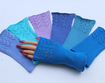 Chauffe-bras mérinos 10 couleurs, manchette en laine, manchette tricotée, chauffe-bras, mitaines pour femmes, gants, accessoires