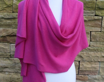 XXL Kaschmirstola pink 20Farbe Hochzeitsstola Unisex Boleros Strickstola Schultertuch Brautstola Tücher Schals Dreieckstuch Stola