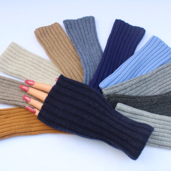 Kaschmir Pulswärmer 12Farben Gestrickt Stulpen Handstulpe Kaschmir Strickstulpen Fäustlinge Handschuhe Armwärmer Damen Männer