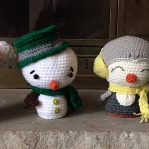 Christmas mini set, penguin,Santa tree and snowman
