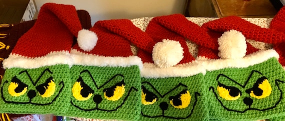 Grinch style Christmas hat