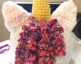 Unicorn crochet hat
