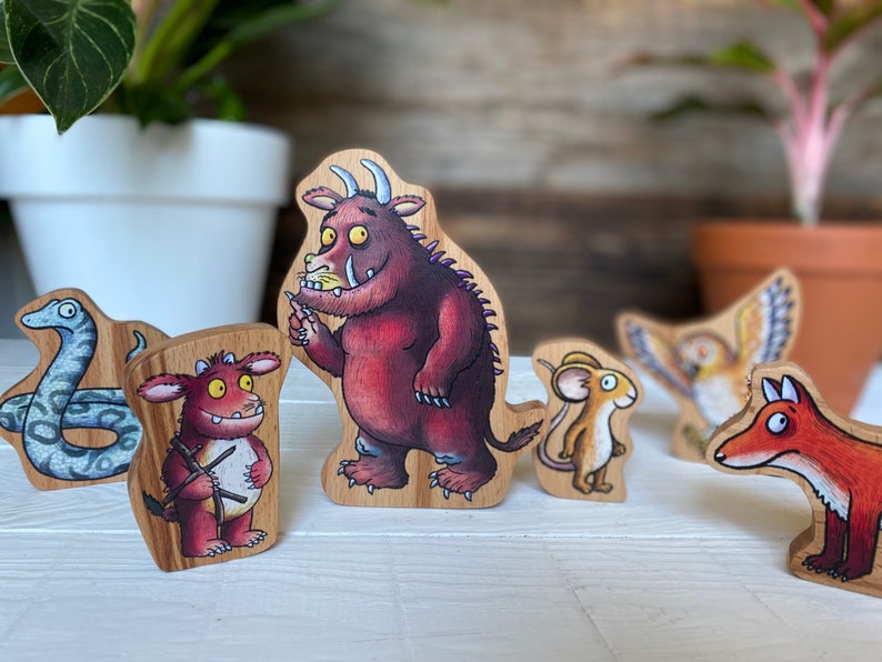 The Gruffalo / Set of Gruffalo wooden figurines / Gruffalo Etsy