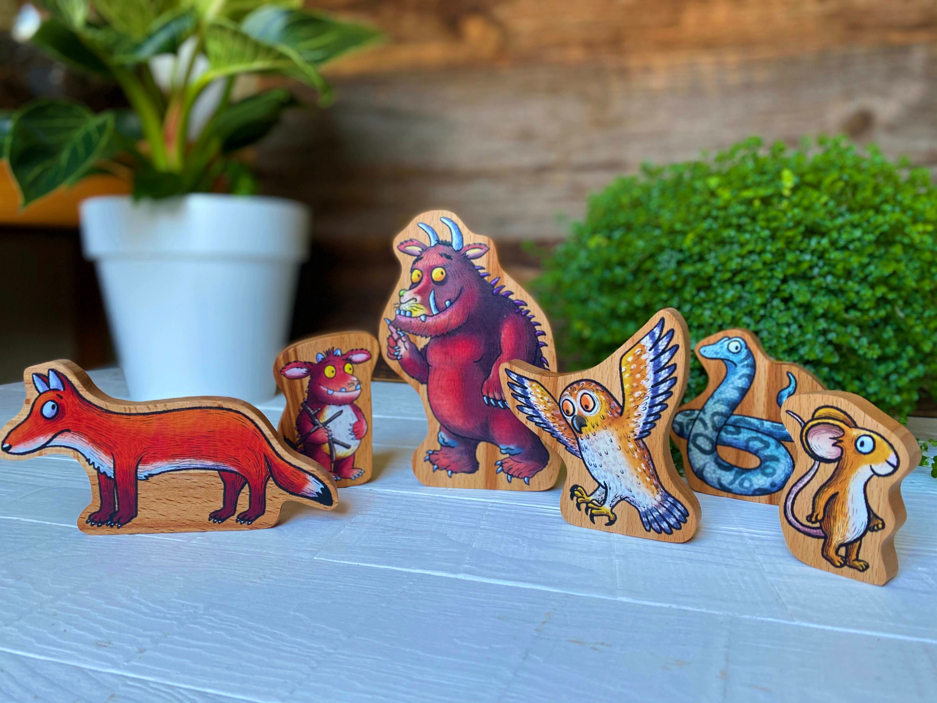 The Gruffalo / Set of Gruffalo wooden figurines / Gruffalo Etsy
