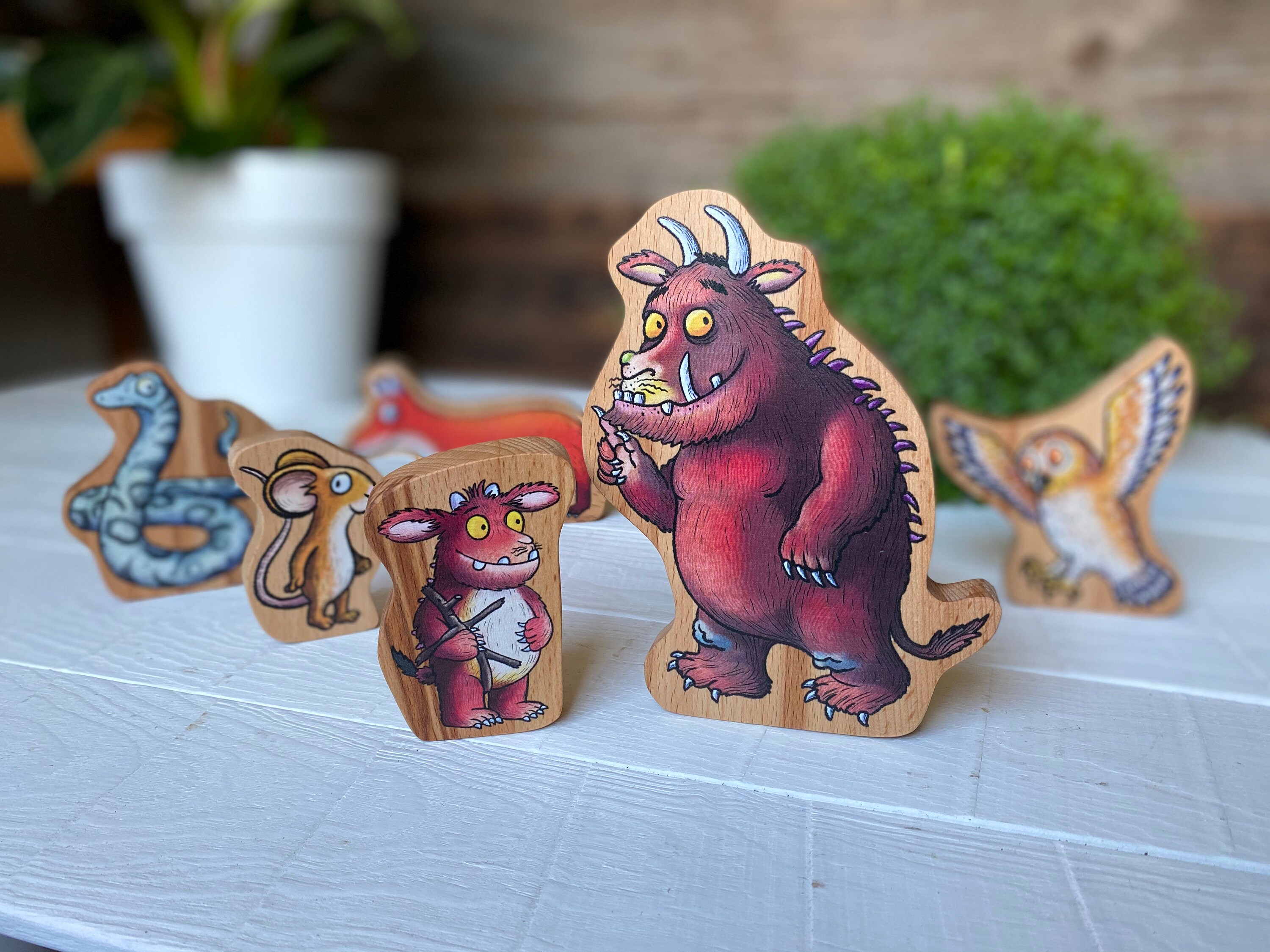 The Gruffalo / Set of Gruffalo wooden figurines / Gruffalo Etsy