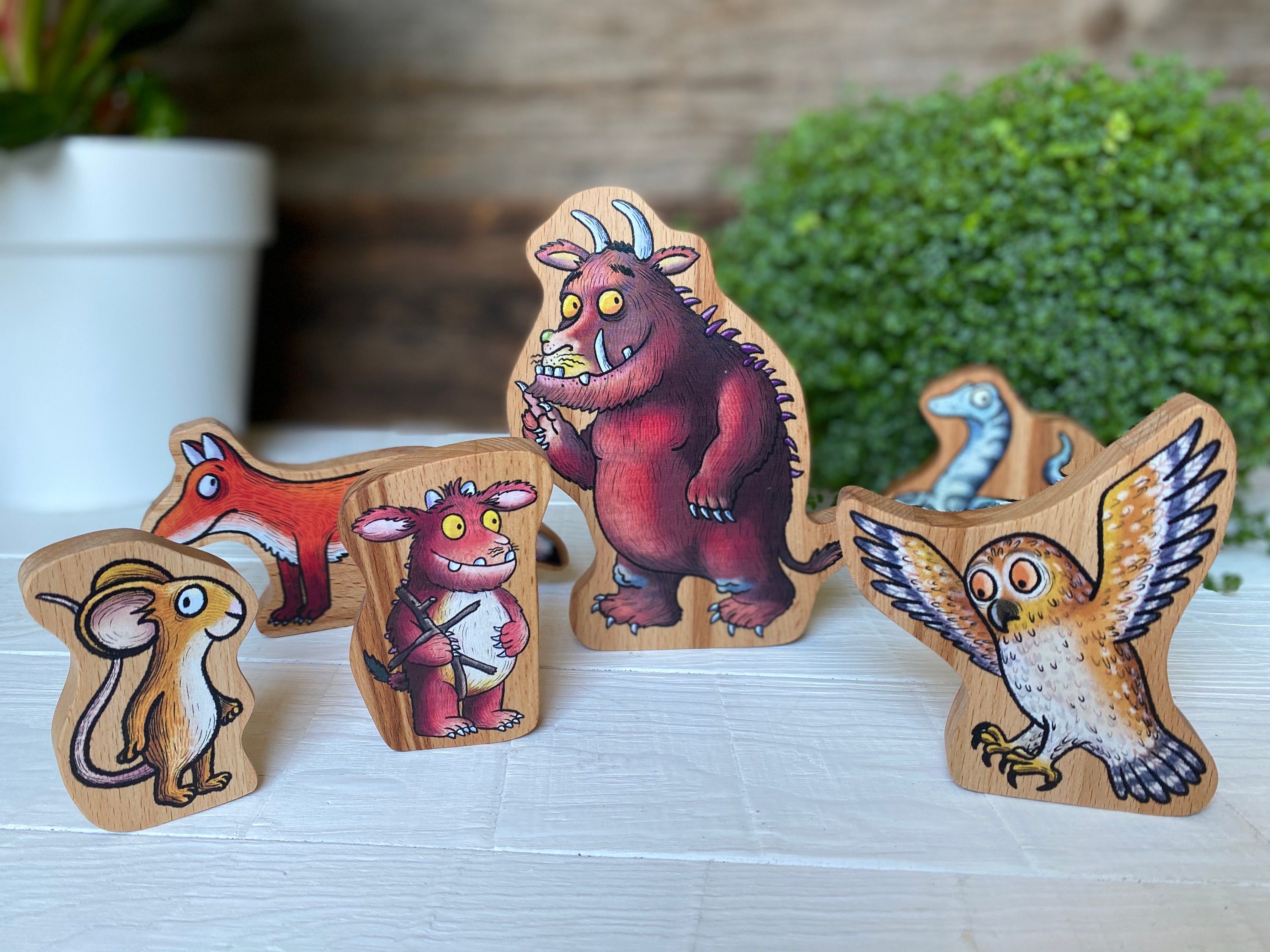 The Gruffalo / Set of Gruffalo wooden figurines / Gruffalo Etsy