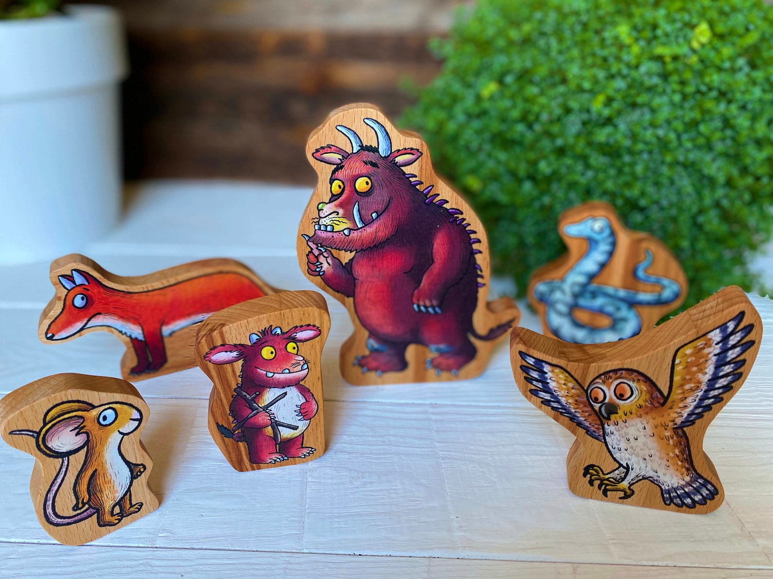 The Gruffalo / Set of Gruffalo wooden figurines / Gruffalo Etsy