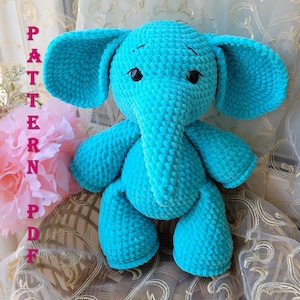 Crochet Animal Toy Elephant Pattern Amigurumi Elephant
