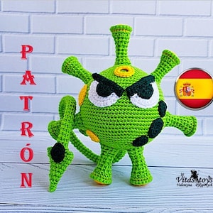 Crochet español Patrón de ganchillo Muñeca amigurumi Terrible Virus