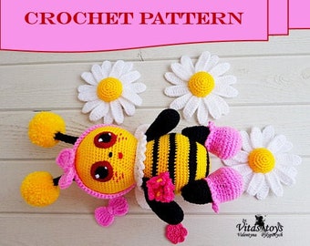 Crochet bee for child Amigurumi bee Crochet toy pattern