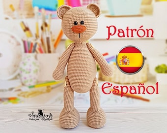 Patrón amigurumi OSO Crochet ESPAÑOL pattern