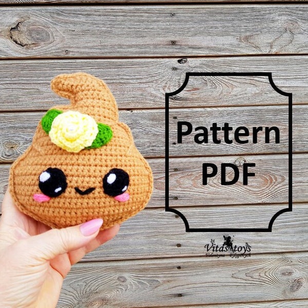 Amigurumi Poop crochet rag doll pattern kawaii