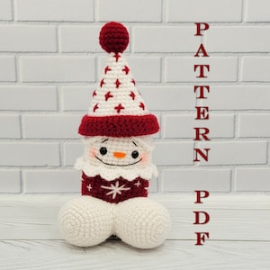 Merry Penis-Snowman Amigurumi Willy Christmas Peekaboo crochet kawaii adult