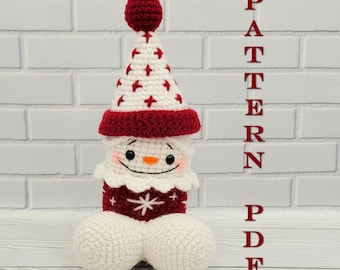 Merry Penis-Snowman Amigurumi Willy Christmas Peekaboo crochet kawaii adult