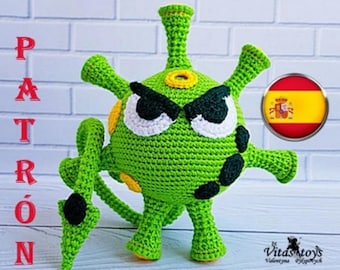 Crochet español Patrón de ganchillo Muñeca amigurumi Terrible Virus