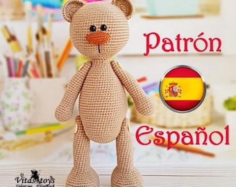 Patrón amigurumi OSO Crochet ESPAÑOL pattern