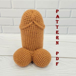 Amigurumi for adult Crochet mature dick Plush Penis Pattern