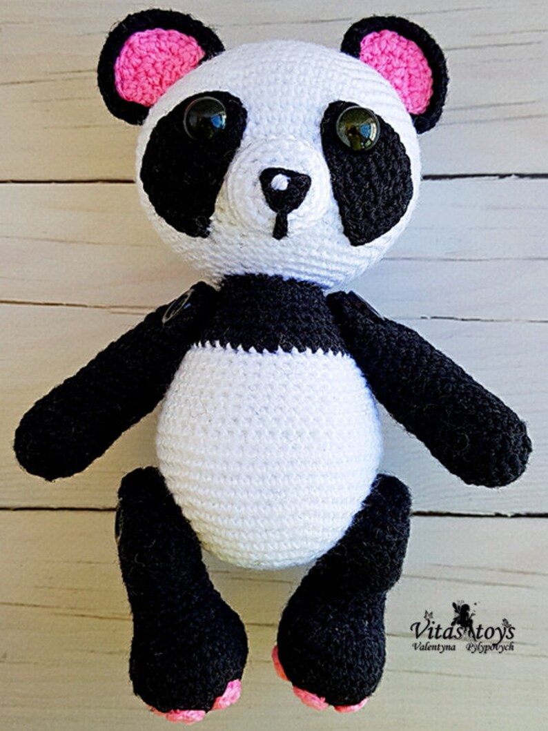Panda Pattern Knitting Amigurumi Teddy Pdf Cute Panda | Etsy