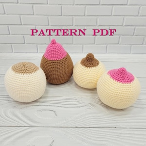 Breastfeeding models Handmade breast Crochet adult toys Crochet Boob models