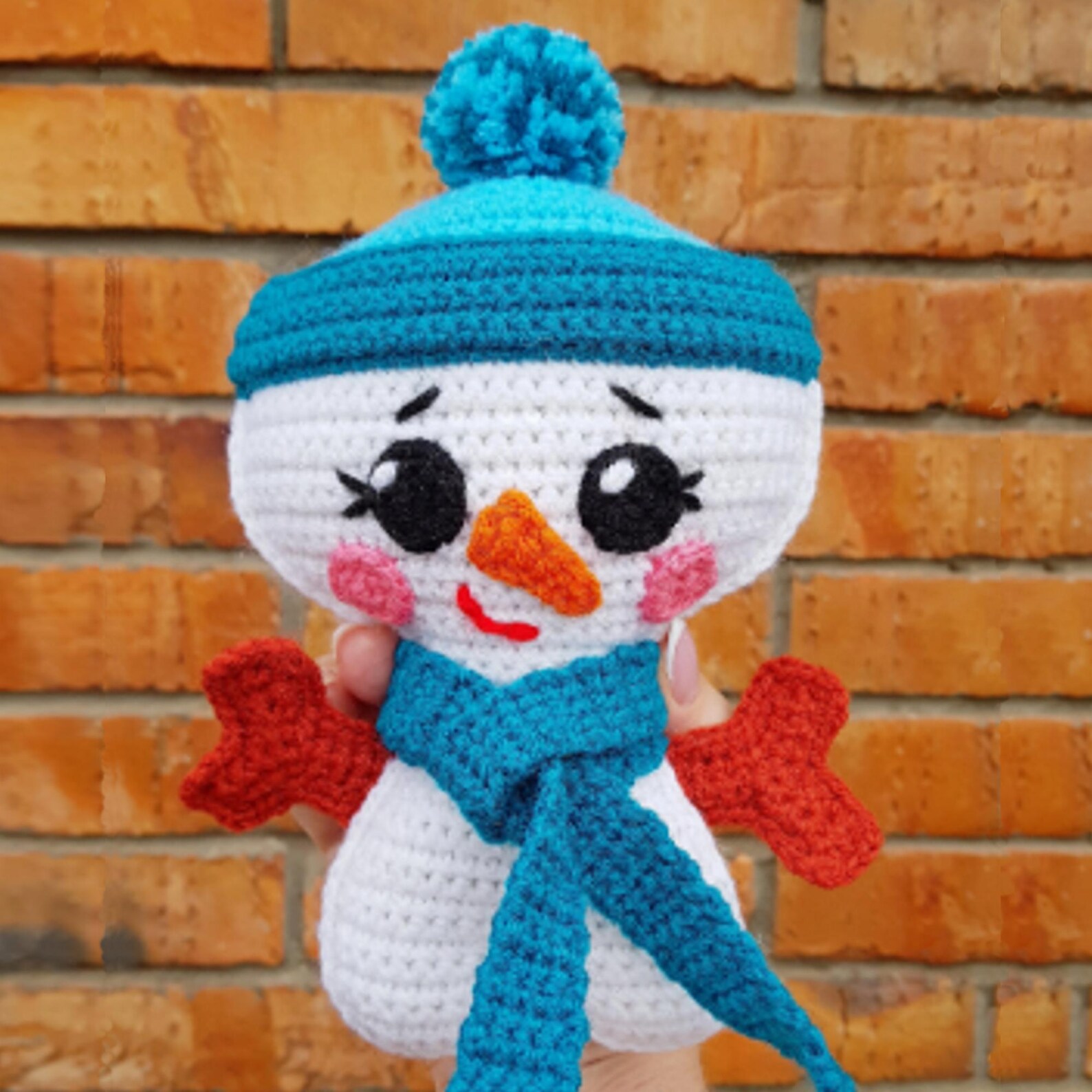 Winter Crochet Toy Mr. Snowman Ragdoll Easy Pattern Snowman - Etsy