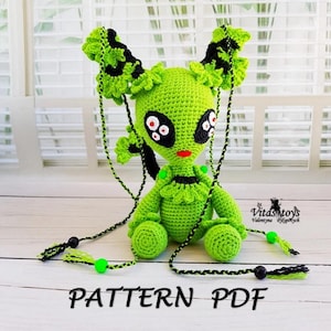 Alien Crochet Pattern: Fantasy Amigurumi Girl (PDF Pattern).