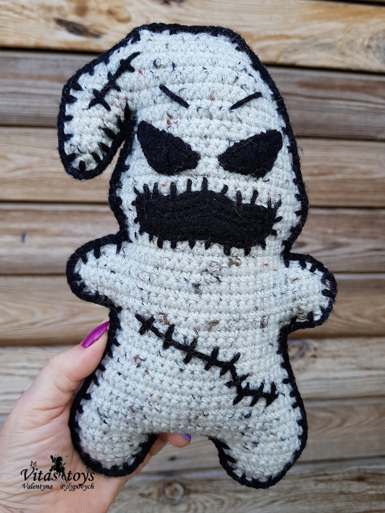 Crochet toy Oogie Boogie Halloween ragdoll Amigurumi ghost image 4