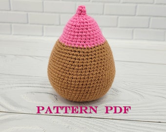 Crochet breast  Anatomical Amigurumi Boobie model for lactation