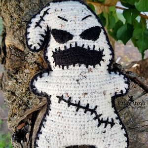 Crochet toy Oogie Boogie Halloween ragdoll Amigurumi ghost image 3