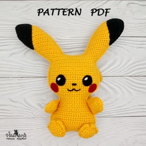 Amigurumi Pikachu Crochet pattern Rag Doll toy